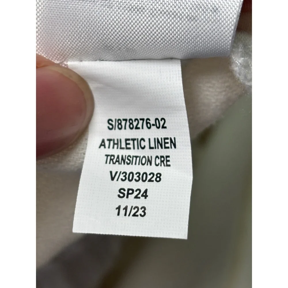 Banana Republic Athletic Linen Transition Pants White Mens 38x28 878276-02
